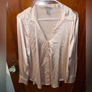 H&M Satin Button Down shirt